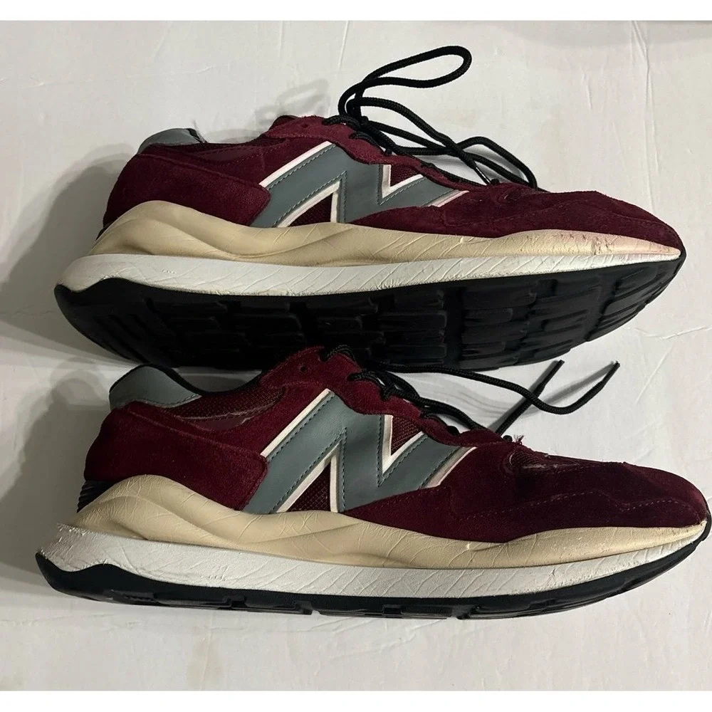 New Balance 574 Burgundy Sneakers (sz. 10 men's)